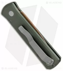 Pro-Tech Godson Desert Warrior Automatic Knife OD Green (3.15" Copper) 721DW -Avokelavavat Sales Store Protech Godson Desert Warrior Auto OD Green Copper 721DW BHQ 91393 jr side