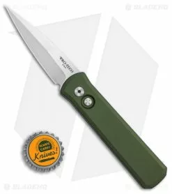Pro-Tech Godson Automatic Knife OD Green (3.15" Satin) 721 -Avokelavavat Sales Store Protech Godson green satin 721 BHQ 26541 jr bottlecap