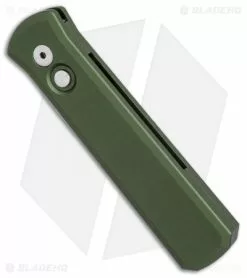 Pro-Tech Godson Automatic Knife OD Green (3.15" Satin) 721 -Avokelavavat Sales Store Protech Godson green satin 721 BHQ 26541 jr spine