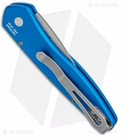 Pro-Tech Half-Breed Automatic Knife Blue (1.95" Stonewash) 3605-BLUE -Avokelavavat Sales Store Protech Half Breed Auto Blue SW 306 BLUE BHQ 102254 jr side