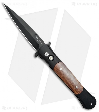 Pro-Tech Large Don Automatic Knife Koa Wood (4.5" Black) 1907-KOA 3 Pro-Tech Large Don Automatic Knife Koa Wood (4.5" Black) 1907-KOA