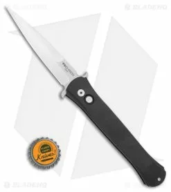 Pro-Tech Protech Large Don Automatic Knife Black Aluminum Handle (4.5" Satin) 1921 -Avokelavavat Sales Store Protech Large Don Automatic Knife Black Aluminum Handle 4.5in Satin 1921 BHQ 110494 LS Bottlecap