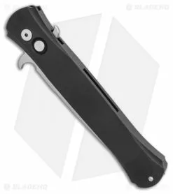 Pro-Tech Protech Large Don Automatic Knife Black Aluminum Handle (4.5" Satin) 1921 -Avokelavavat Sales Store Protech Large Don Automatic Knife Black Aluminum Handle 4.5in Satin 1921 BHQ 110494 LS Spine