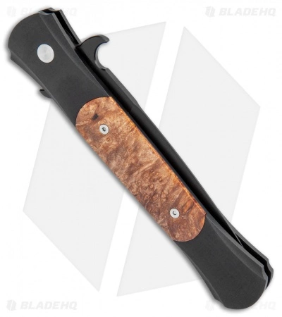 Pro-Tech Knives Large Don Knife Maple Burl (4.5" Black) 1907 5 Pro-Tech Knives Large Don Knife Maple Burl (4.5" Black) 1907 - Image 3