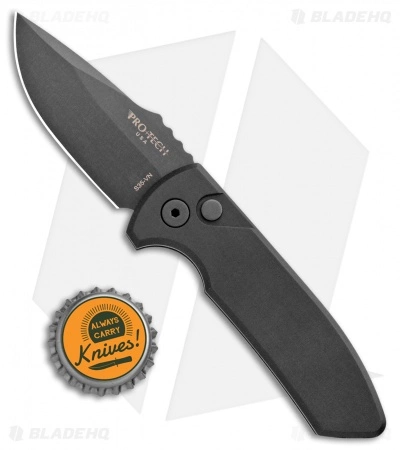 Pro-Tech Les George SBR Automatic Knife Black Aluminum (2.6" Black) 6 Pro-Tech Les George SBR Automatic Knife Black Aluminum (2.6" Black) - Image 4