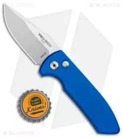 Pro-Tech Les George SBR Automatic Knife Blue Aluminum (2.6" Stonewash) -Avokelavavat Sales Store Protech Les George SBR Auto Blue Aluminum SW LG401 BLUE BHQ 106104 jr bottlecap
