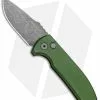 Pro-Tech Les George SBR Automatic Knife OD Green Aluminum (2.6" Acid Wash) -Avokelavavat Sales Store Protech Les George SBR Auto Green Alum Acid Wash LG411 GREEN BHQ 99240 jr