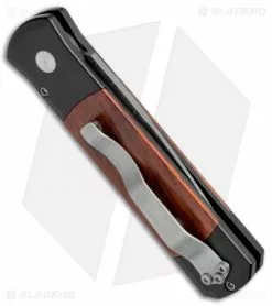 Pro-Tech Custom Godson Automatic Knife Cocobolo (3.15" Damascus) 706-DM -Avokelavavat Sales Store Protech Limited Custom Godson Cocobolo Damascus 706 DM BHQ 31256 jr side