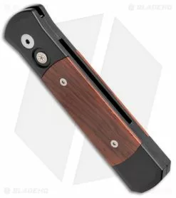 Pro-Tech Custom Godson Automatic Knife Cocobolo (3.15" Damascus) 706-DM -Avokelavavat Sales Store Protech Limited Custom Godson Cocobolo Damascus 706 DM BHQ 31256 jr spine