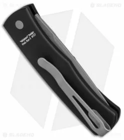 Pro-Tech Magic BR-1 "Whiskers" Automatic Knife (3.125" Bead Blast) BR-1.31 -Avokelavavat Sales Store Protech Magic BR 1 Whiskers BB BHQ 79747 er side