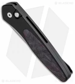 Pro-Tech Newport Black Automatic Knife Red Marble Carbon Fiber (3" Stonewash) -Avokelavavat Sales Store Protech Newport Black Auto Red Marbled CF SW 3415 MR BHQ 94136 jr spine