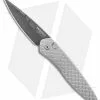 Pro-Tech Custom Newport Automatic Knife Feathered Stainless Steel (3" Damascus)