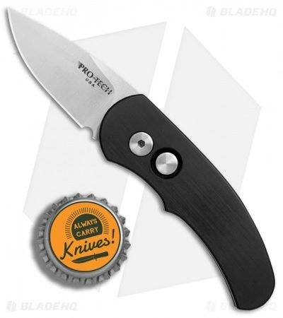 Pro-Tech Runt J4 Automatic Knife Black Handle (1.94" Satin) 4411 6 Pro-Tech Runt J4 Automatic Knife Black Handle (1.94" Satin) 4411 - Image 4