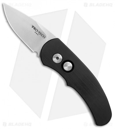 Pro-Tech Runt J4 Automatic Knife Black Handle (1.94" Satin) 4411 3 Pro-Tech Runt J4 Automatic Knife Black Handle (1.94" Satin) 4411