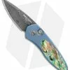 Pro-Tech Sprint Custom Automatic Knife Abalone/Blue Ti (1.95" Damascus) -Avokelavavat Sales Store Protech Sprint Ti Abalone Custom BHQ 85761 er