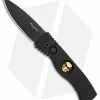 Pro-Tech TR-2 L.E. Gold Skull SWAT Tactical Response Automatic Knife (3" Black)