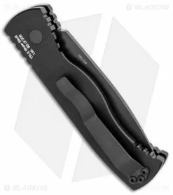 Pro-Tech TR-2 L.E. Gold Skull SWAT Tactical Response Automatic Knife (3" Black) -Avokelavavat Sales Store Protech TR 2 Gold Skull SWAT Tactical Response Auto Black TR 2.66 BHQ 84943 jr side