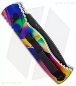 Pro-Tech Custom TR-2 Skull Surprise PK Print Ano #8 (Black) Blade Show 2018 -Avokelavavat Sales Store Protech TR 2 Skull Surprise 8 Blade Show 2018 BHQ 85783 jr side