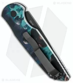 Pro-Tech TR-3 Automatic Knife Custom PK Anodized "Walkers" Print (3.5" Black) -Avokelavavat Sales Store Protech TR 3 Auto PK Anodized Name Black PK 1 BHQ 94358 jr side