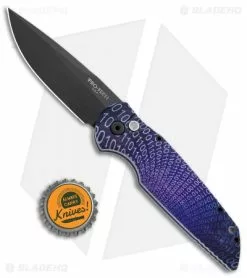 Pro-Tech TR-3 Automatic Knife Custom PK Anodized "Binary" Print (3.5" Black) -Avokelavavat Sales Store Protech TR 3 Auto PK Anodized Name Black PK 7 BHQ 94364 jr bottlecap