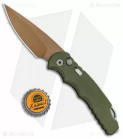 Pro-Tech TR-5 Desert Warrior Automatic Knife OD Green (3.25" Copper) -Avokelavavat Sales Store Protech TR 5 Desert Warrior Auto OD Green Copper TR 5 DW BHQ 91961 jr bottlecap