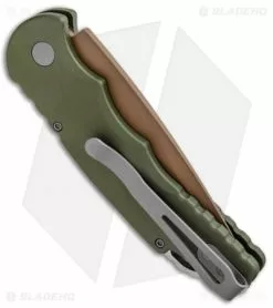 Pro-Tech TR-5 Desert Warrior Automatic Knife OD Green (3.25" Copper) -Avokelavavat Sales Store Protech TR 5 Desert Warrior Auto OD Green Copper TR 5 DW BHQ 91961 jr side