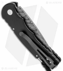 Pro-Tech TR-5 Skull Tactical Response Automatic Knife Black (3.25" Damascus) 9 Pro-Tech TR-5 Skull Tactical Response Automatic Knife Black (3.25" Damascus) -Avokelavavat Sales Store Protech TR 5 Skull Tactical Response Auto Black Damascus TR 5.70 DM BHQ 99241 jr side