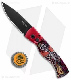 Pro-Tech Tactical Response 2 Automatic Knife Skeleton Rose (3" Black) TR-2.41 -Avokelavavat Sales Store Protech Tactical Response 2 Auto Skeleton Rose Black TR 2.41 BHQ 79767 jr bottlecap