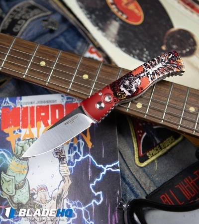 Pro-Tech Tactical Response 2 Automatic Knife Skeleton Rose (3" Satin) TR-2.41 7 Pro-Tech Tactical Response 2 Automatic Knife Skeleton Rose (3" Satin) TR-2.41 - Image 5