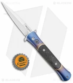 Pro-Tech The Don Custom Automatic Knife Titanium Fade/CF (3.5" Satin) -Avokelavavat Sales Store Protech The Don Custom Auto Ti Fade CF Satin BHQ 100995 jr bottlecap