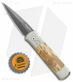 Pro-Tech Ultimate Custom Godson Automatic Knife Ti/Mastodon Bark (3.15" Dama) -Avokelavavat Sales Store Protech Ultimate Custom Godson Auto Ti Mastodon Bark Damascus BHQ 112320 jr bottlecap