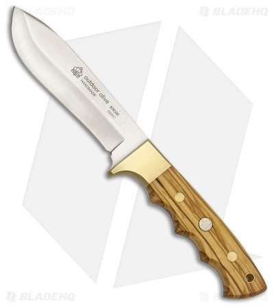 Puma IP Outdoor Fixed Blade Knife Olive Wood (4.5" Satin) 826300 3 Puma IP Outdoor Fixed Blade Knife Olive Wood (4.5" Satin) 826300