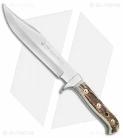 Puma Phoenix Bowie Fixed Blade Knife Stag (8" Satin) 116376