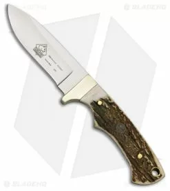 Puma SGB Blacktail Fixed Blade Knife Stag (3.25" Satin) 6530040