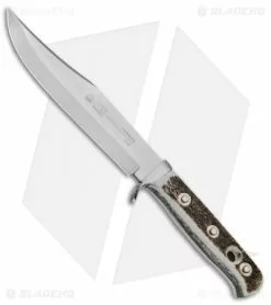 Puma Bowie Fixed Blade Knife Stag Horn (6.5" Satin) 116396