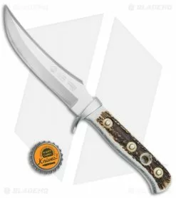 Puma Stag Horn Skinner Fixed Blade Knife Genuine Stag (5.125" Satin) 116393 -Avokelavavat Sales Store Puma Stag Horn Skinner Genuine Stag Satin 116393 BHQ 52296 jr bottlecap