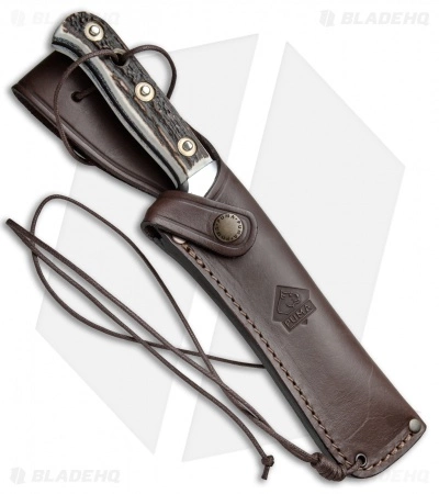 Puma White Hunter Fixed Blade Knife Stag Horn (6.1" Satin) 116375 5 Puma White Hunter Fixed Blade Knife Stag Horn (6.1" Satin) 116375 - Image 3