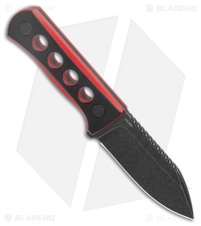 QSP Canary Neck Knife Fixed Blade Black/Red G-10 (2.5" BW) 4 QSP Canary Neck Knife Fixed Blade Black/Red G-10 (2.5" BW) - Image 2