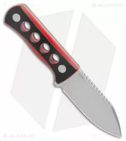 QSP Canary Neck Knife Fixed Blade Black/Red G-10 (2.5" SW) 7 QSP Canary Neck Knife Fixed Blade Black/Red G-10 (2.5" SW) -Avokelavavat Sales Store QSP Canary Neck Knife Black Red G 10 SW BHQ 175583 jr spine