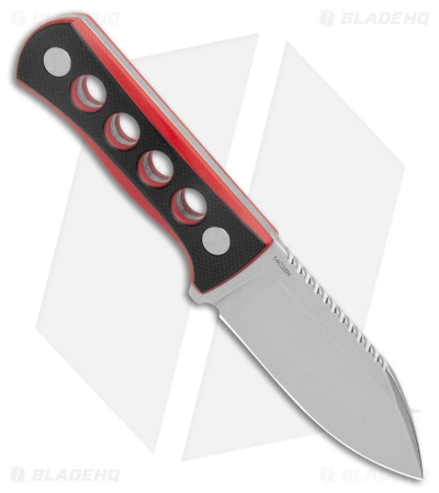 QSP Canary Neck Knife Fixed Blade Black/Red G-10 (2.5" SW) 4 QSP Canary Neck Knife Fixed Blade Black/Red G-10 (2.5" SW) - Image 2