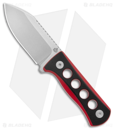QSP Canary Neck Knife Fixed Blade Black/Red G-10 (2.5" SW) 3 QSP Canary Neck Knife Fixed Blade Black/Red G-10 (2.5" SW)
