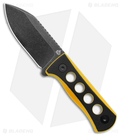 QSP Canary Neck Knife Fixed Blade Black/Yellow G-10 (2.5" BW) 3 QSP Canary Neck Knife Fixed Blade Black/Yellow G-10 (2.5" BW)