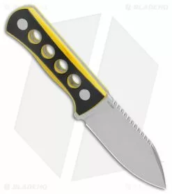 QSP Canary Neck Knife Fixed Blade Black/Yellow G-10 (2.5" SW) 7 QSP Canary Neck Knife Fixed Blade Black/Yellow G-10 (2.5" SW) -Avokelavavat Sales Store QSP Canary Neck Knife Black Yellow G 10 SW BHQ 175257 jr spine