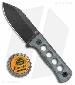 QSP Canary Neck Knife Fixed Blade Blue Denim Micarta (2.5" BW) -Avokelavavat Sales Store QSP Canary Neck Knife Blue Denim Micarta BlackWash BHQ 175587 jr bottlecap