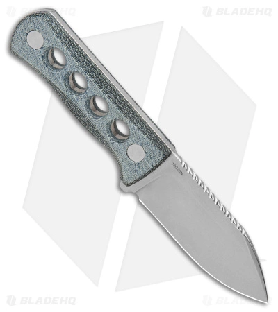 QSP Canary Neck Knife Fixed Blade Blue Denim Micarta (2.5" SW) 4 QSP Canary Neck Knife Fixed Blade Blue Denim Micarta (2.5" SW) - Image 2