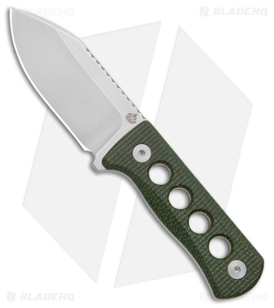 QSP Canary Neck Knife Fixed Blade Green Micarta (2.5" SW) 3 QSP Canary Neck Knife Fixed Blade Green Micarta (2.5" SW)
