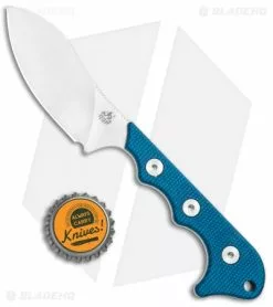 QSP Neckmuk Fixed Blade Neck Knife Blue Linen Micarta (2.9" Satin) QS125-D -Avokelavavat Sales Store QSP Neckmuk Neck Knife Blue Micarta Satin QS125 D BHQ 120003 jr bottlecap