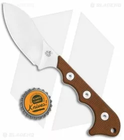 QSP Neckmuk Fixed Blade Neck Knife Brown Linen Micarta (2.9" Satin) QS125-E -Avokelavavat Sales Store QSP Neckmuk Neck Knife Brown Micarta Satin QS125 E BHQ 120029 jr bottlecap