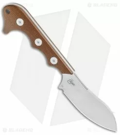 QSP Neckmuk Fixed Blade Neck Knife Brown Linen Micarta (2.9" Satin) QS125-E -Avokelavavat Sales Store QSP Neckmuk Neck Knife Brown Micarta Satin QS125 E BHQ 120029 jr spine
