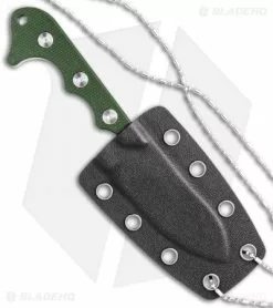 QSP Neckmuk Fixed Blade Neck Knife Green Micarta (2.9" Satin) QS125-F 8 QSP Neckmuk Fixed Blade Neck Knife Green Micarta (2.9" Satin) QS125-F -Avokelavavat Sales Store QSP Neckmuk Neck Knife Green Micarta Satin QS125 F BHQ 120231 jr sheath